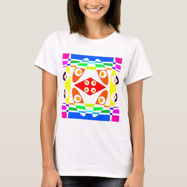 T-shirt Bohemian Chintz 121 Rainbow (Devant)