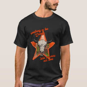 T-shirt Boho Bull Skull Desert Quelque Chose Dans L'Orange