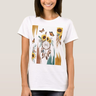 T-shirt Boho Butterfly Feather Dreamcatcher Roui