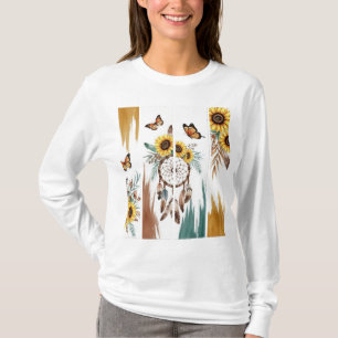 T-shirt Boho Butterfly Feather Dreamcatcher Roui