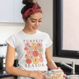 T-shirt Boho Chic Saison des citrouilles Automne