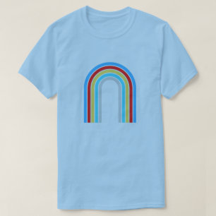 T-shirt Boho d'été féminin arc-en-ciel