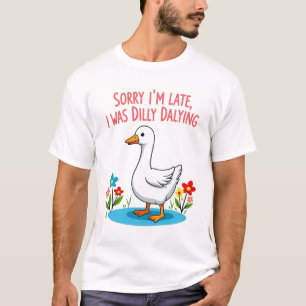 T-shirt Boho Floral Funny Désolé Je suis en retard J'étais