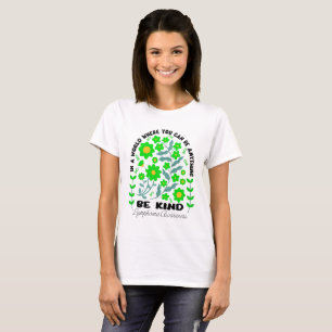 T-shirt Boho Floral Lymphoma Be Kind