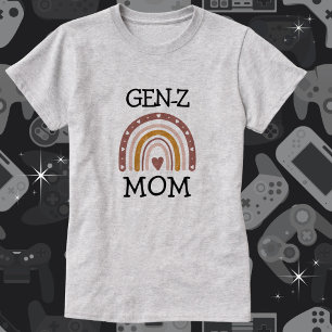 T-shirt BOHO "GEN-Z" Rainbow Heart Maman