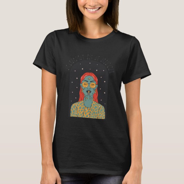 T-shirt Boho Mystic Witchy Karma Est Une Reine Des Cheveux (Devant)