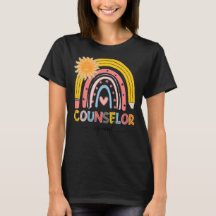 T-shirt Boho Rainbow Counselad Squad Premier Jour De L'Éco