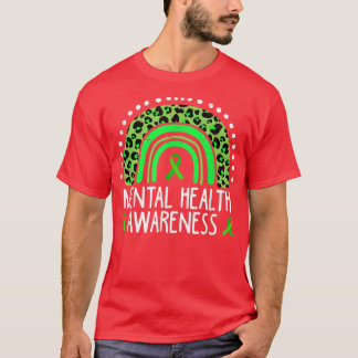 T-shirt Boho Rainbow Je porte du vert pour la sensibilisat