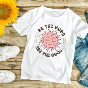 T-shirt Boho Soleil Soyez Le Bien Voir Le Bien Inspirant 