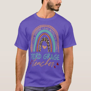 T-shirt Boho Teach Love Inspire Enseignant de troisième an