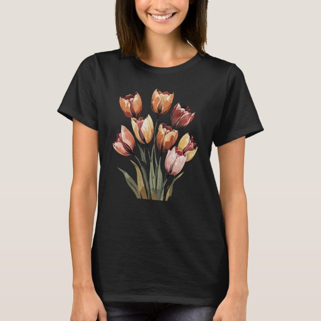 T-shirt Boho Tulips (Devant)