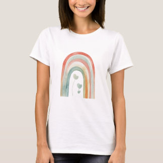 T-shirt Boho Watercolor Rainbow