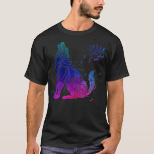 T-shirt Boho Wild Et Aquarelle Gratuite Howhurler Wolf Men