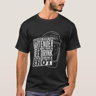 T-shirt Boire Club Bar Alcool Bartender Party Dormir Dr.