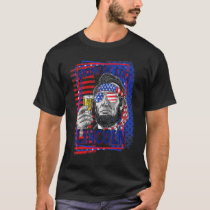 T-shirt Boire Comme Lincoln 4 juillet Hommes Abraham Meri
