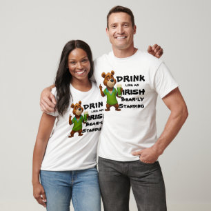 T-shirt Boire comme un Irlandais : Drôle Jour de Whimsical