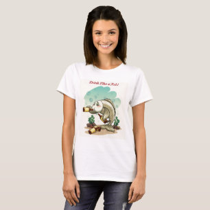 T-shirt Boire Comme Un Poisson