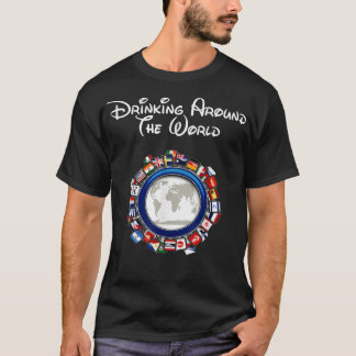 T-shirt Boire dans le monde entier Vacances adultes Shir c