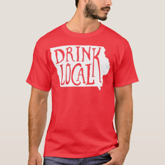 T-shirt Boire De La Bière D'Artisanat Locale Iowa State Ou