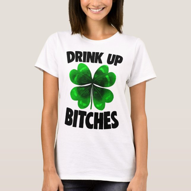 T-shirt Boire Des Cuisines Pour Jour de la Saint Patrick C (Devant)