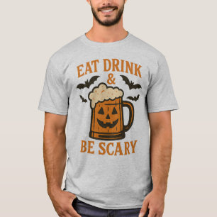 T-shirt BOIRE ET FAIRE PEUR - Drôle Halloween