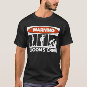 T-shirt Boire Groom Squad Drôle Hommes Crew Bachelor Part