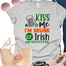 Boire irlandais amusant Kiss Me Jour de la Saint P