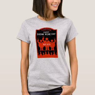 T-shirt Boire la journée du vin 25 mai