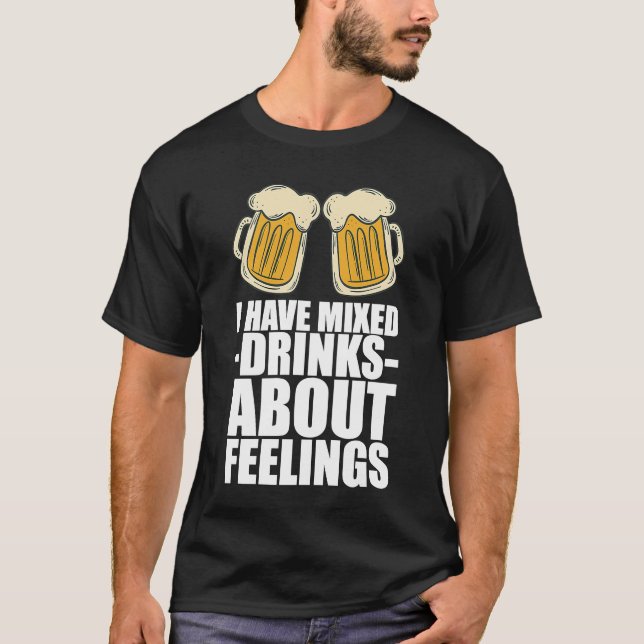 T-shirt Boire l'alcool équipe de boisson (Devant)