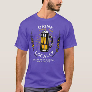 T-SHIRT BOIRE LOCALEMENT DU PORTLAND OU DE LA BRASSERIE À 