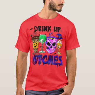 T-shirt Boire Sorcières Retro Café Saison Éffrayante Hallo