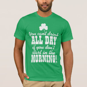 T-shirt Boire vert drôle de jour de bière