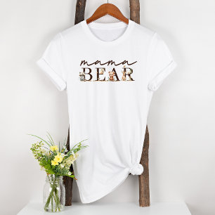 T-shirt Bois Animaux Boho Maternité Mama Ours