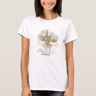 T-shirt Bois Animaux Jungle Baby shower de verdure