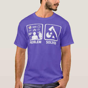 T-shirt Bois Chopping Drôle Problème Résolu Chemise