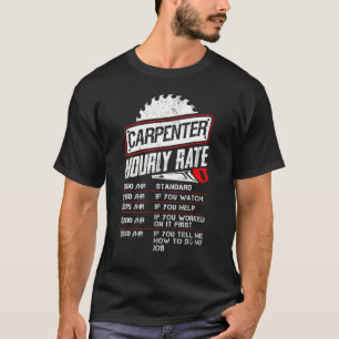 T-shirt Bois de charpentier à tarif horaire