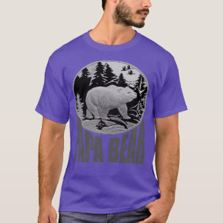 T-shirt Bois noir et gris Papa Bear