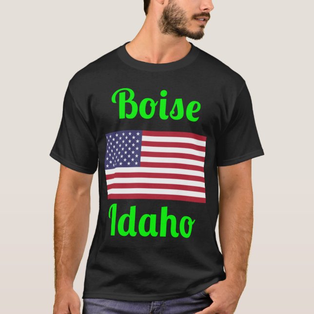 T-shirt Boise Idaho Élégantes Imprimantes1 (Devant)