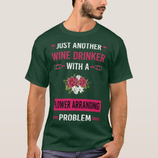 T-shirt Boisson à vin Fleur d'organisation Floral D