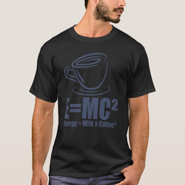 T-shirt Boisson de formule café cool Emc2 Energy Milk (Devant)