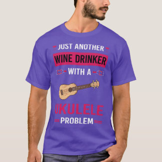 T-shirt Boisson de vin Ukulele