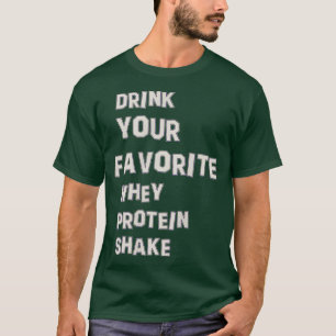 T-shirt boisson protéique de lactosérum