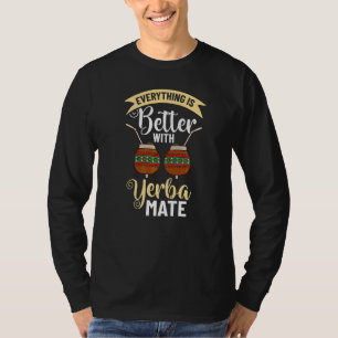 T-shirt Boisson Yerba Mate Thé Argentine Feuilles Coupe Po