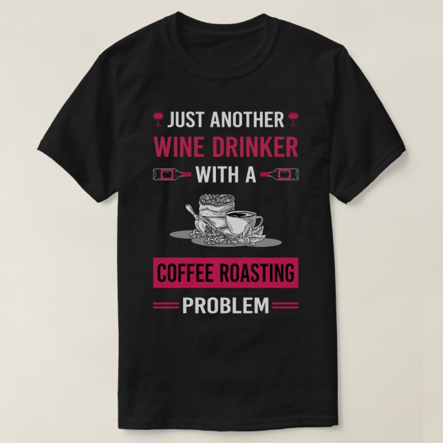 T-shirt Boissons de vin Café Grillage (Design devant)