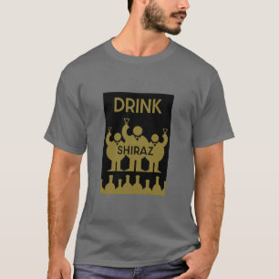 T-shirt Boissons de vins de Shiraz