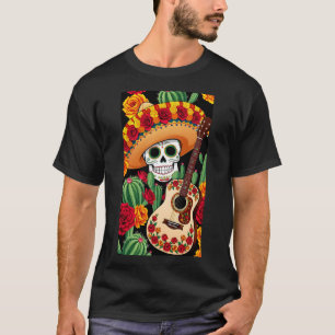 T-shirt Boissons Fiesta Soda Sombrero Guitar Taco Mexica