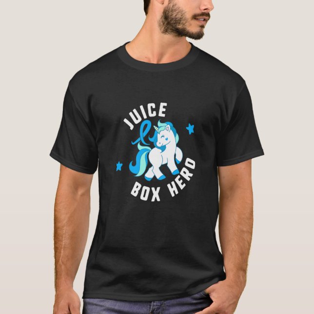T-shirt Boîte à jus Héros Diabète T1 Sensibilisation Cute  (Devant)
