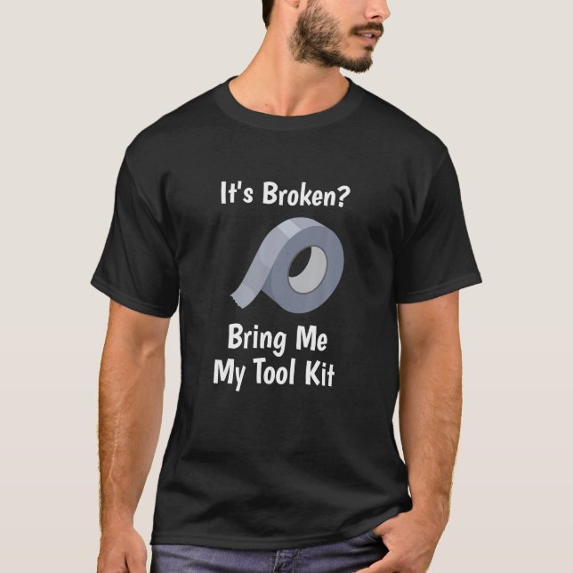 T-shirt Boîte à outils Bande à goutte Drôle Handyman (Devant)