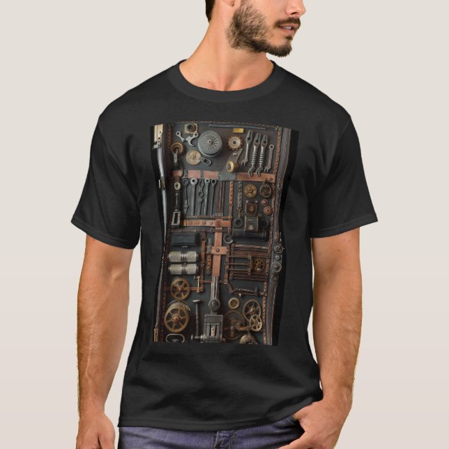 T-shirt Boîte à outils complexe Steampunk (Devant)