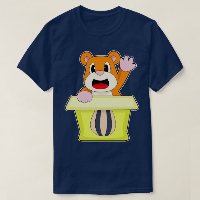 T-shirt Boîte à semences Hamster (Design devant)